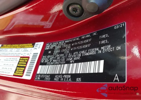 2021 Toyota Sienna Xle из США, поврежденный, VIN 5TDJSKFCXMS014664